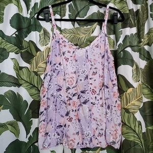 Women's Floral V-neck Tank